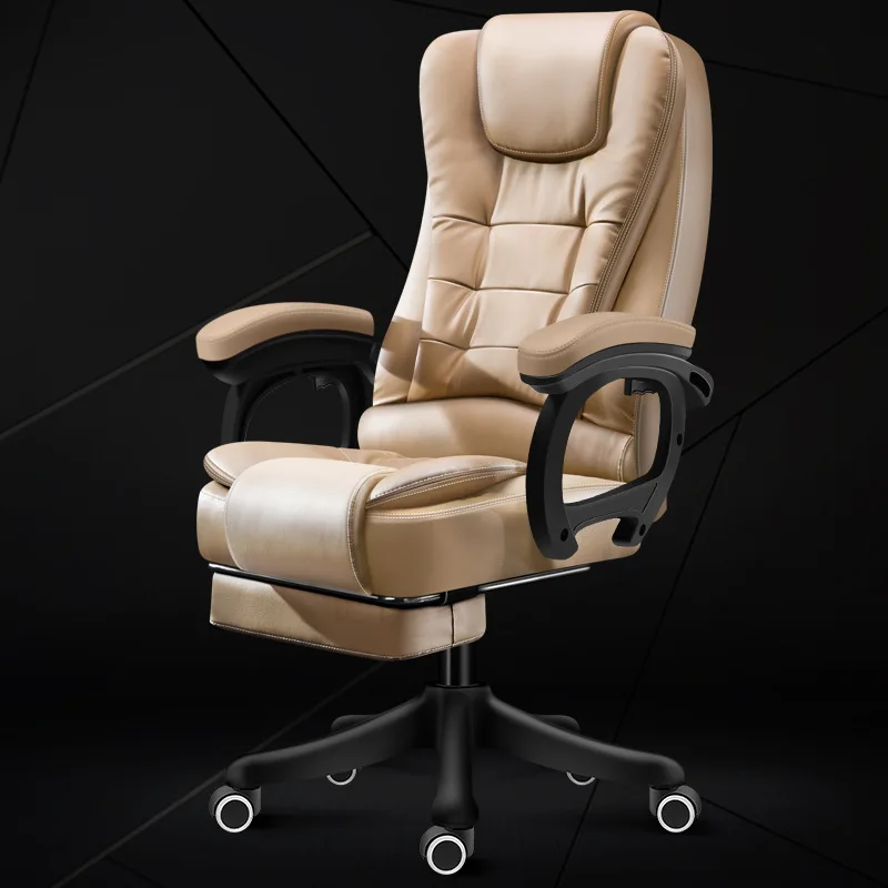 Регулируемое вращающееся кресло Usit с ручной регулируемой спинкой из мягкой кожи офисное руководителя семейное игровое для