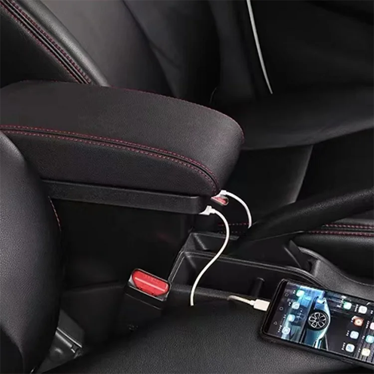 product universal armrest box car armrest storage box can be extended for car elbow support-4
