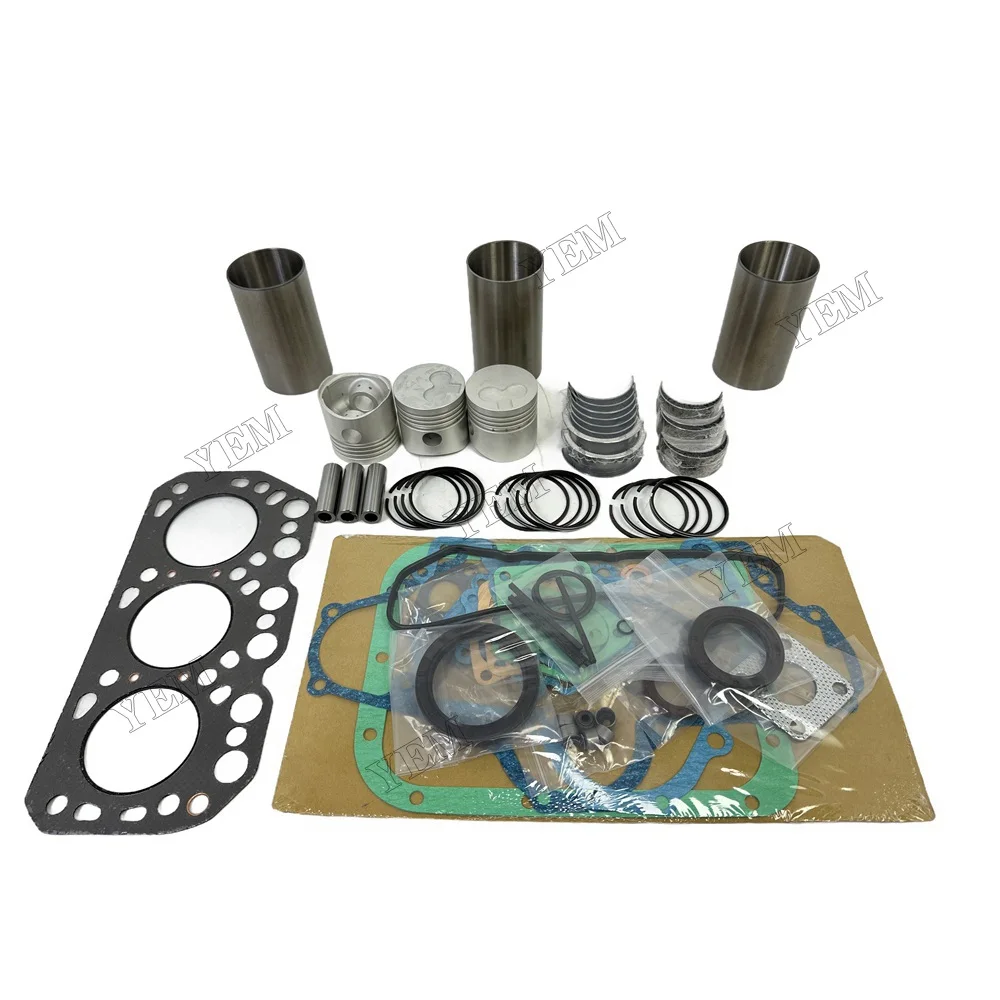 K3H Overhaul Rebuild Kit Without Valve Kit for Mitsubishi K3H Engine Fit for Iseki Tractor