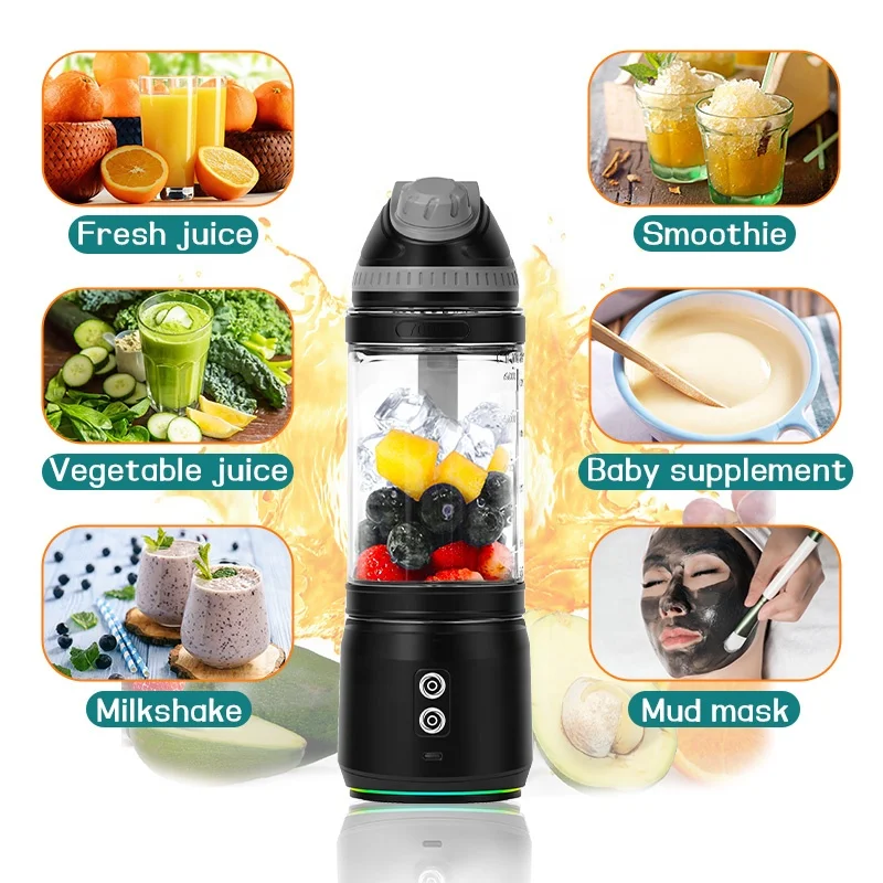 Popular 2024 Newest Generation Trending Products Mini Fresh Juicer Portable Blender with 6000mAh