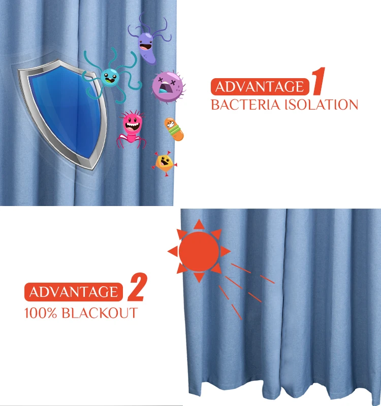 3 Passes 100% Blackout Curtain Fabric 110 Inches Wide Roll Solid Color Linen Textile Window Decoration