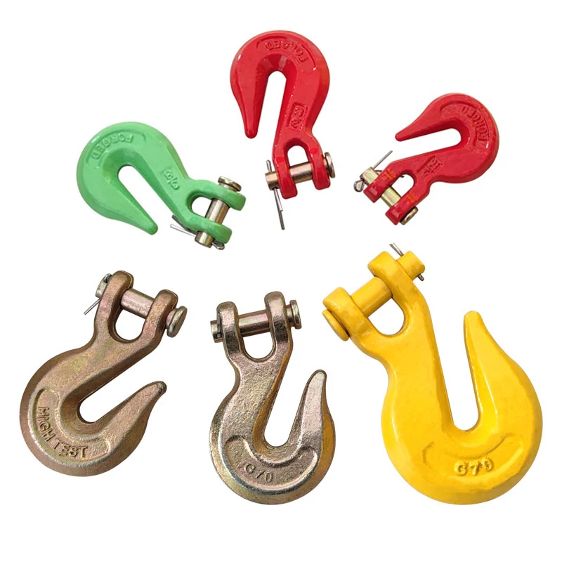 Galvanized Drop Forged Alloy Steel US Type Chain Lifting Clevis Grab Hook