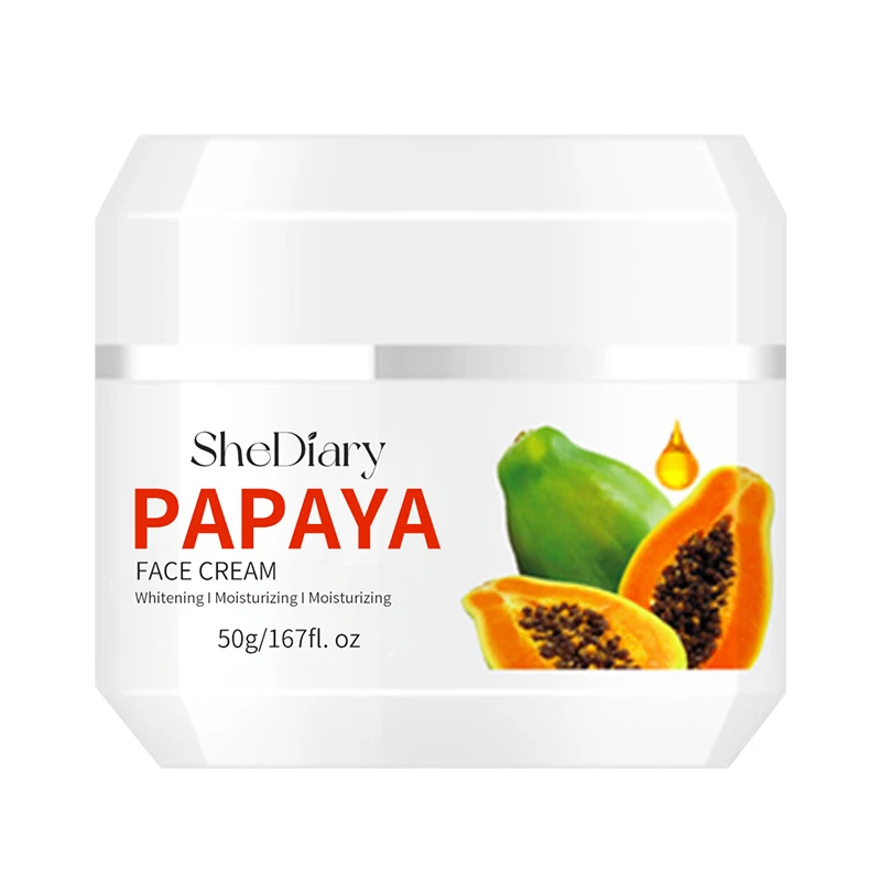 OEM SheDiary crema blanqueadora con extractos de papaya crema facial de papaya orgánica crema para blanquear la piel