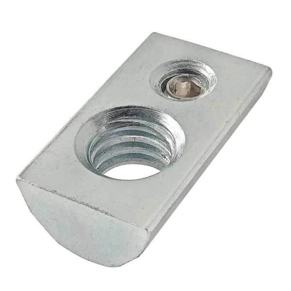 Customized European Standard m2.5 M4 M5 M6 M8 M10 T Slot Nut Spring Loaded Ball tee slotted Nuts with 8mm female threa