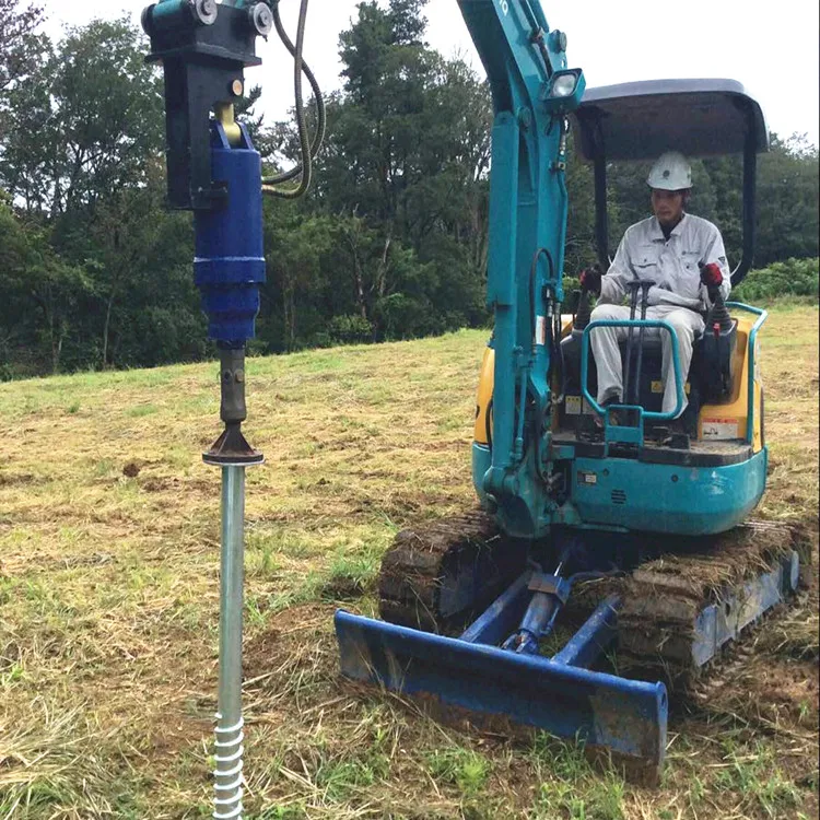 vibrating post driver for mini excavator Excavator Helical Pile Driver&Pile Hammer for Sale, Hydraulic Mini  Excavator Pile Driver Attachment