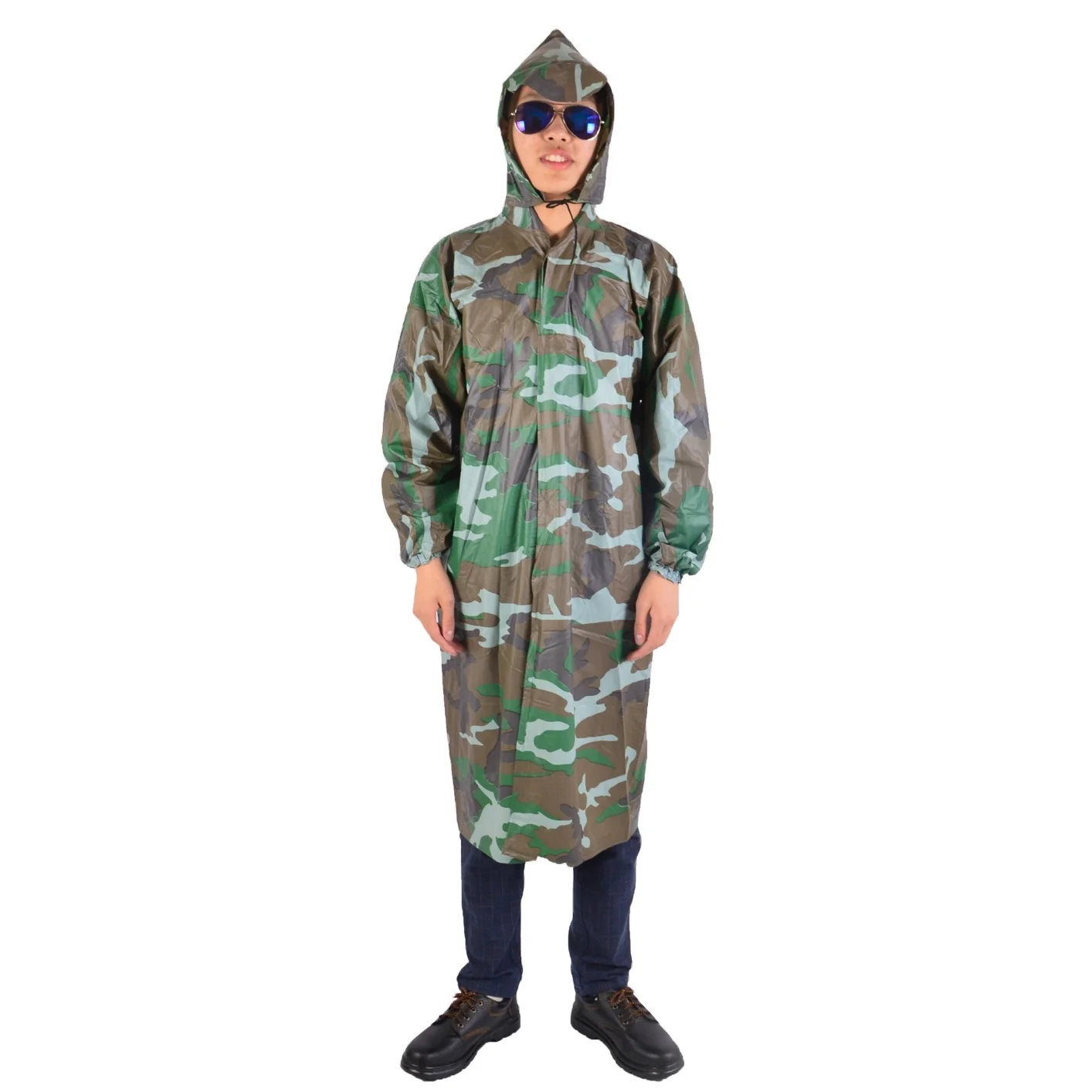 camo rain coats