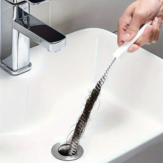 factory price flexible pipe unclogging brush water pipe dredging brush sewer hair cleaner