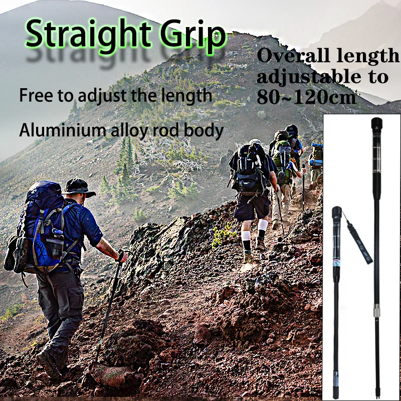 Multifunctional Adjustable Telescopic Aluminum Alloy Hiking Walking