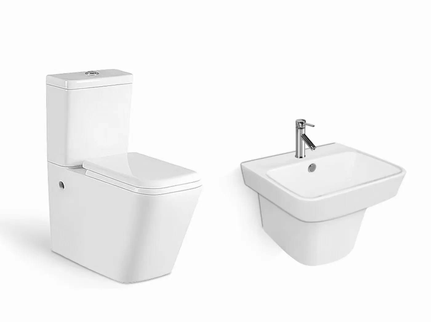 Saudi Iraq Bathroom 1 Piece Wash Basin Sink Ceramic Shower Wash Basin Wall Mounted Basin in Qatar Market