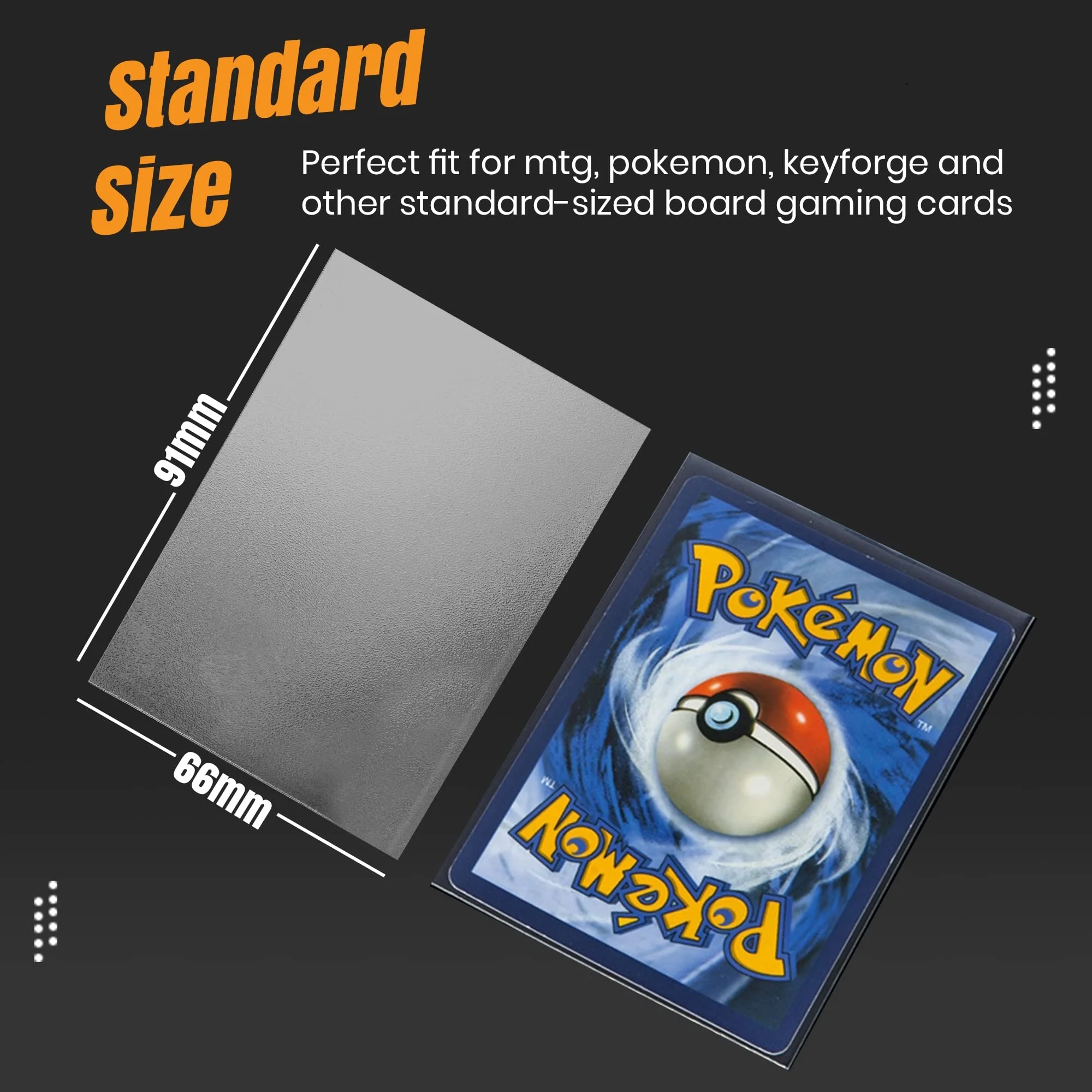pokemon card penny sleeve size EVORETRO Perfect Fit Sleeves - 400 Clear Sleeves for Cards, MTG, Yu-Gi-Oh, Lorcana, One Piece, Dragon Ball Start every card off rightwith BCW Standard Card Sleeves 20 Point Magnetic with Sleeve