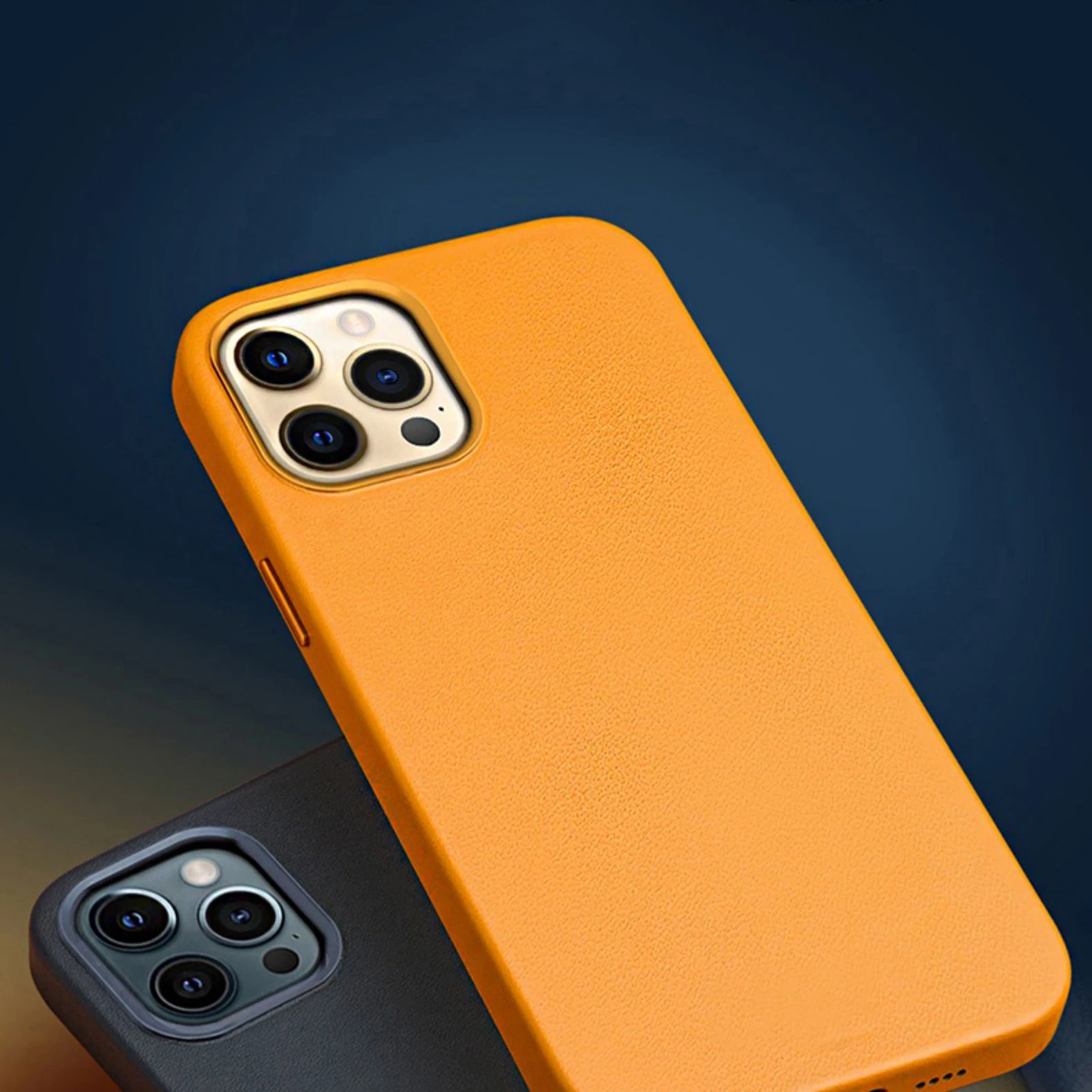 Shockproof Case Phone Leather Case With Wireless Charger For Magsafing