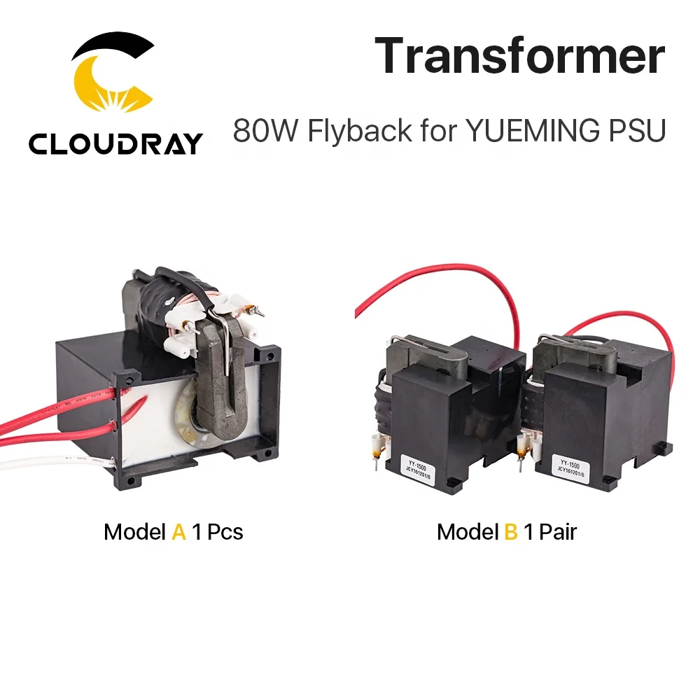 Cloudray CL26 Yueming 80W High Voltage Flyback Transformer Power Supply Manual Control