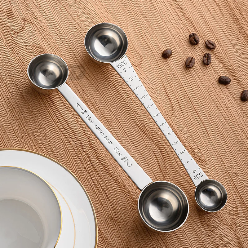 Double-Sided Stainless Steel Measuring Spoon – HausLogic