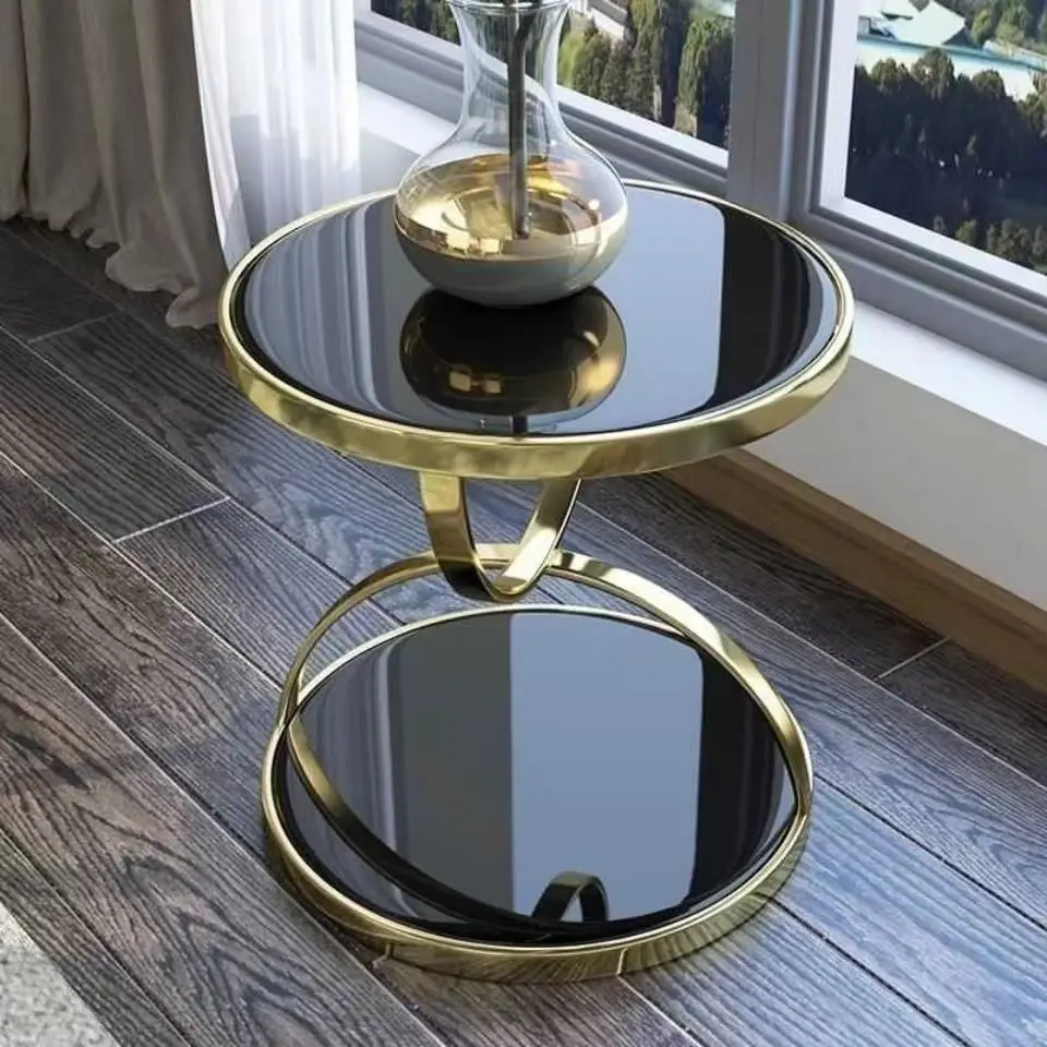 Living Room Furniture Antique End Black And Gold Sofa Table French