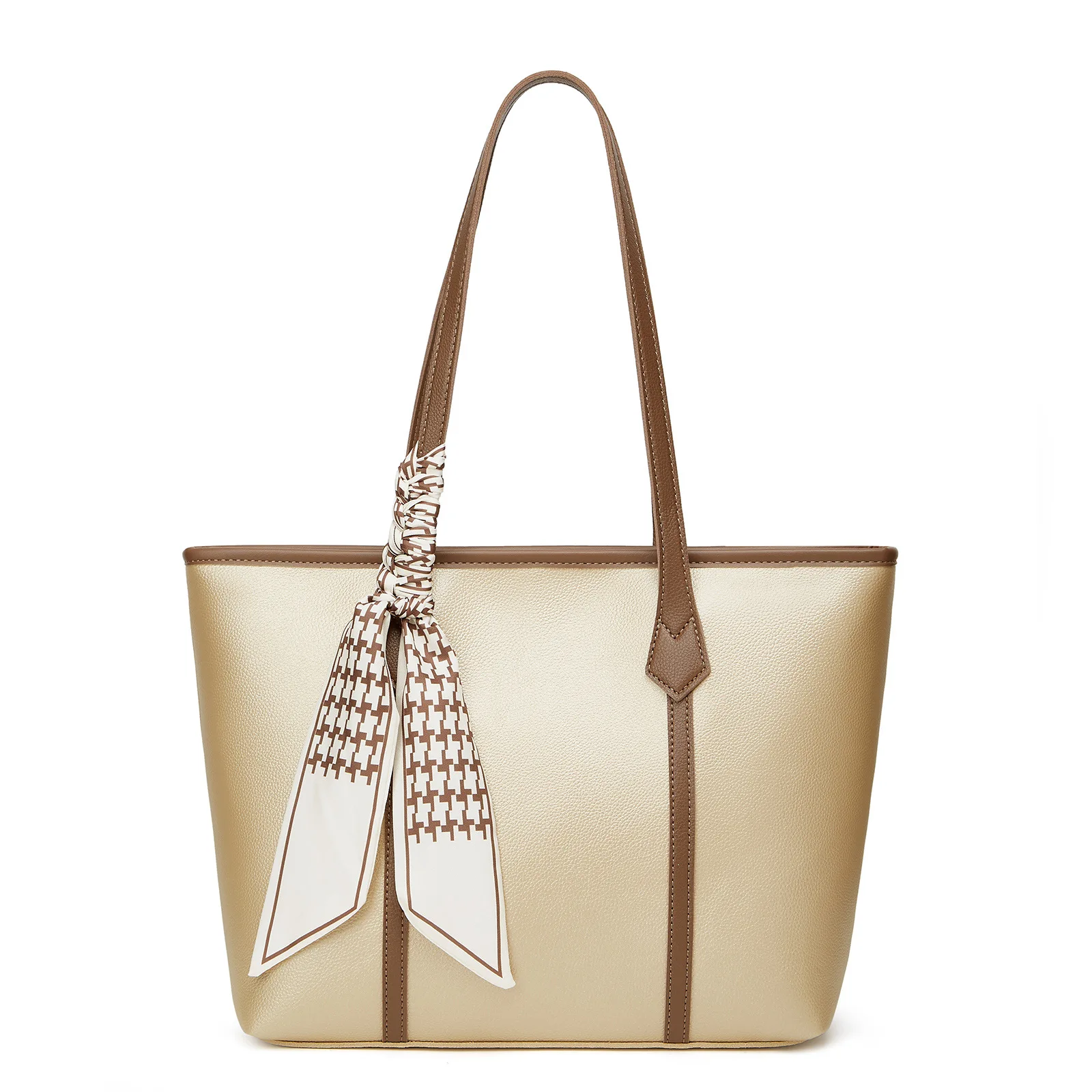 New 2024 Summer Designer Silk Scarf Big Handbags Fashion Bag for Women Pu  Leather Tote Bag Female Latest Ladies Hand Bags