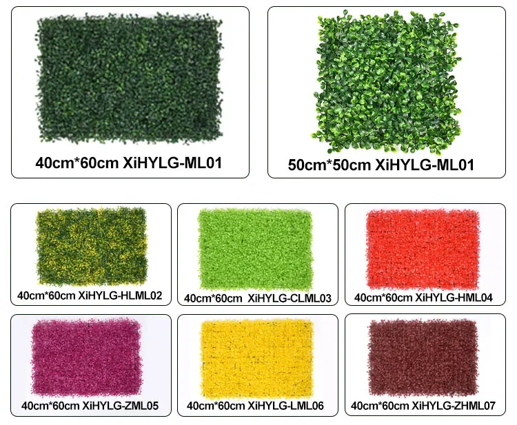 Hanging Plant Plastic Green Grass Wall Artificial Grass Wall Design