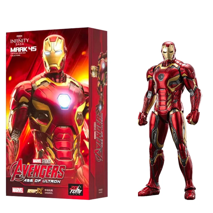 Zd Toys Iron Man Mk45 Action Figure - Marvel 10th Anniversary