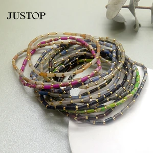 Classic Crystal Healing Gemstone Beaded Handmade Faceted Round Natural Stone Bohemia Charms Bracelet Jewelry