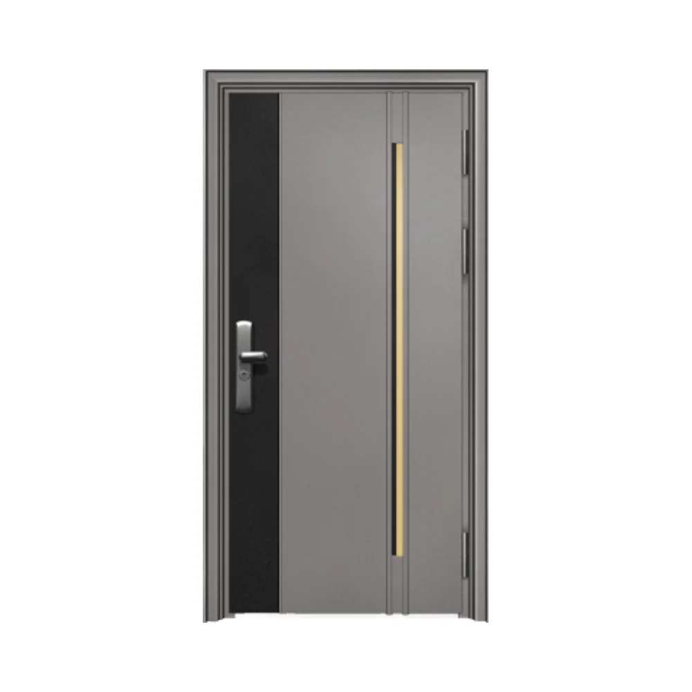 Luxury Anti-Theft Cast Aluminum Entrance Front Entry Door French Style Stainless Steel for Residential Villa Exterior