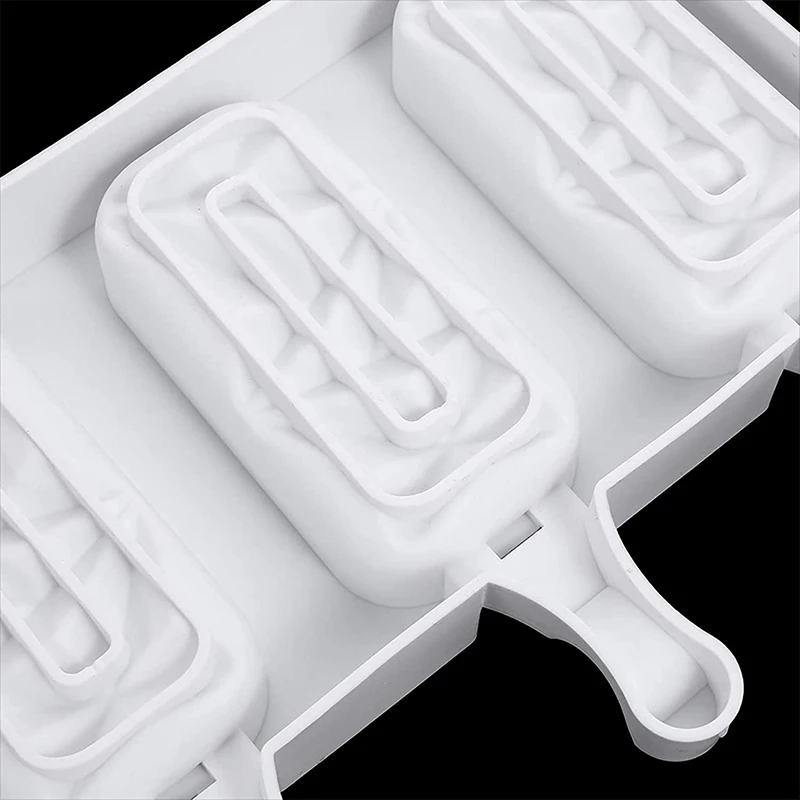 4 Cavity Geometric Shockwave Cakesicle Popsicle MOULD 