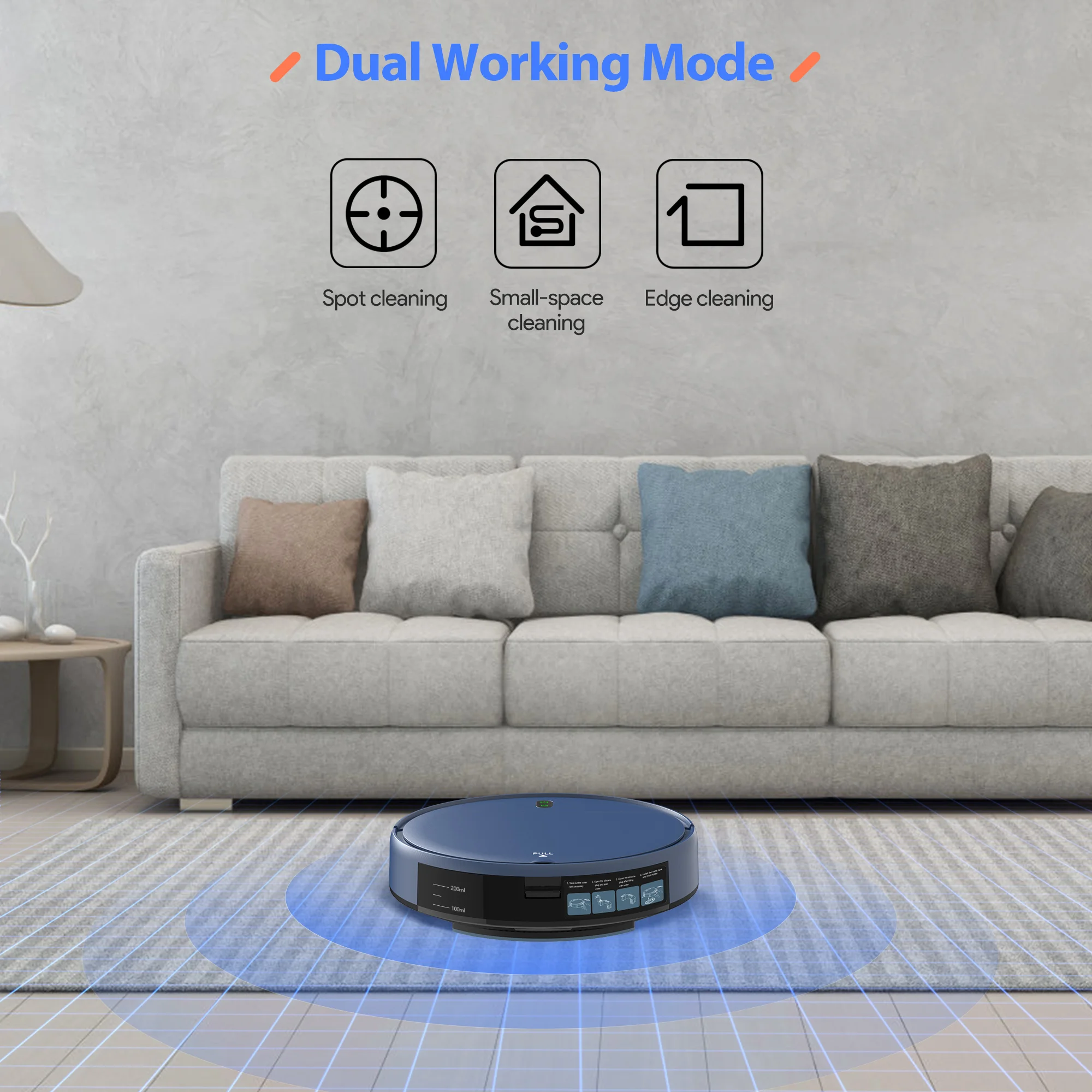 In Stock Smart Mini Robot Vacuum Cleaner Guangzhou Home Random Vacuum Clean Robot