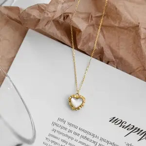 Necklace Classic love Fashion Holiday Accessories Fine Creative Carnival Stainless Steel Small Pendant Necklace Christmas