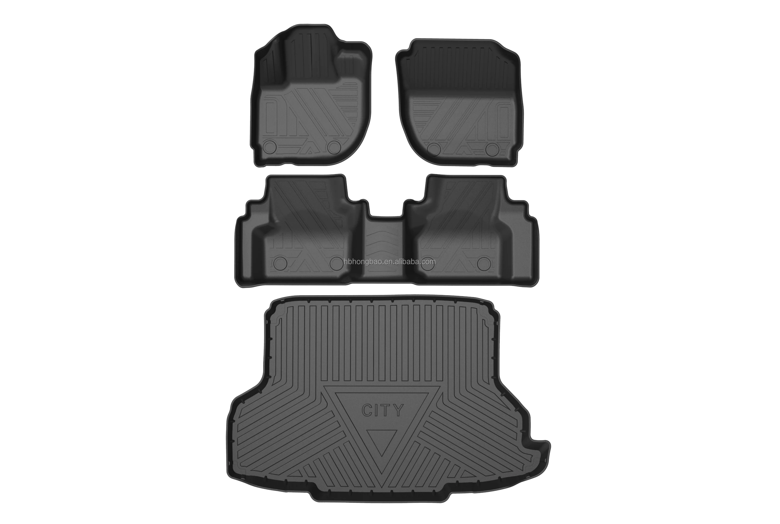 Floor Mats Fit For Honda Briomodels Tpe Car Mat 1st & 2nd Row Set