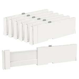 Plastic Combination Storage Box Organizer Kitchen Drawer Telescopic Partition Board Universal Wardrobe Baffle for Organizing