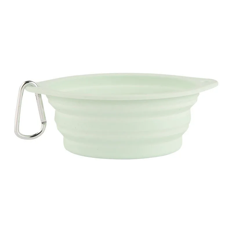 product new arrivals pet food feeding bowl dog cat water drinking bowl foldable pet dog silicon feeding bowl-4