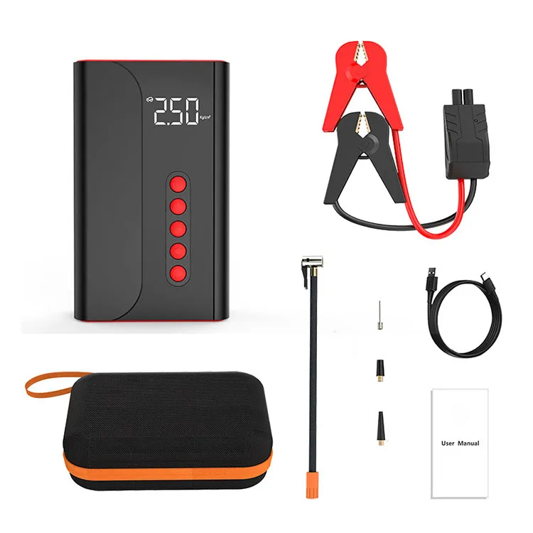 Portable Jump Starter 2in1 Jump Starter with Tire Inflator Jump air c Car Starter Compressor Battery box Air Compressor