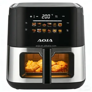 AOJA New Home Air Fryer ,Stainless Steel Multifunctional Air Fryer, Large Capacity Electric Fryer 7L 10L Electronic air Fryer