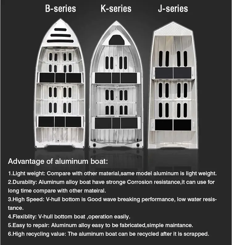 Aluminum Alloy Boat Aluminum Road Fishing Boat Net Fishing Motorboat