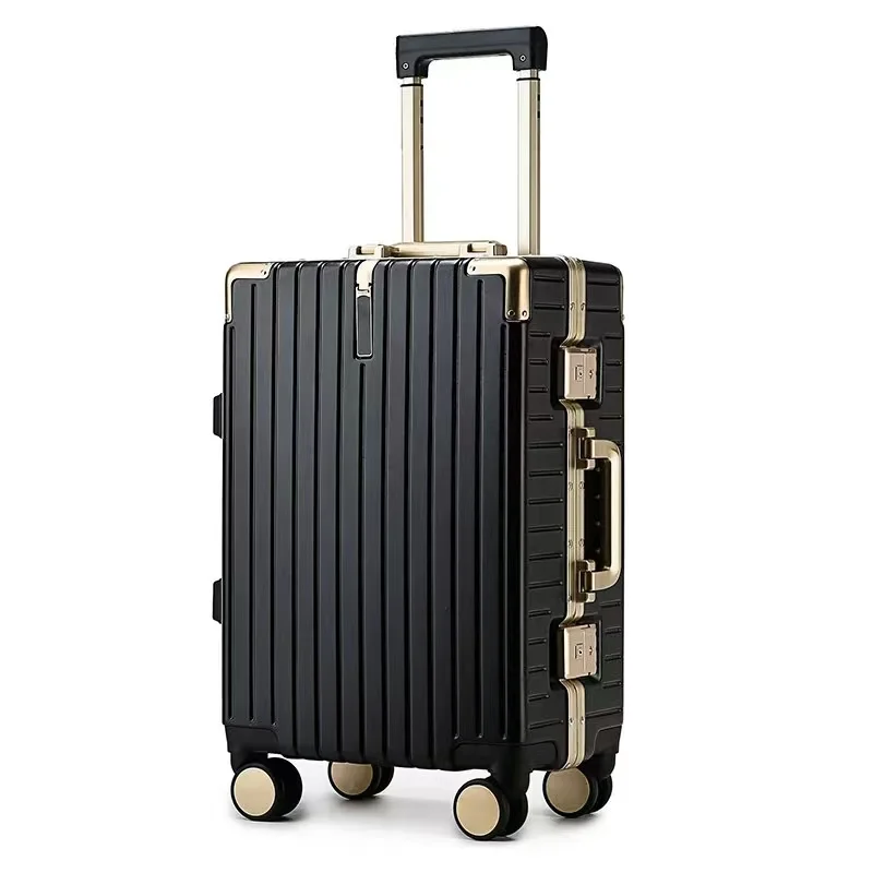 Fashion Luggage Bag 20 22 24 26 inch ABS PC Aluminum Frame Luggage Hard Shell Cabin Trolley Bags Travel Suitcase