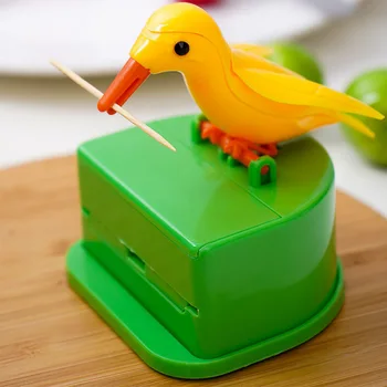 New Design Creative Colorful Bird Toothpick Holder Pushtype Toothpick ...