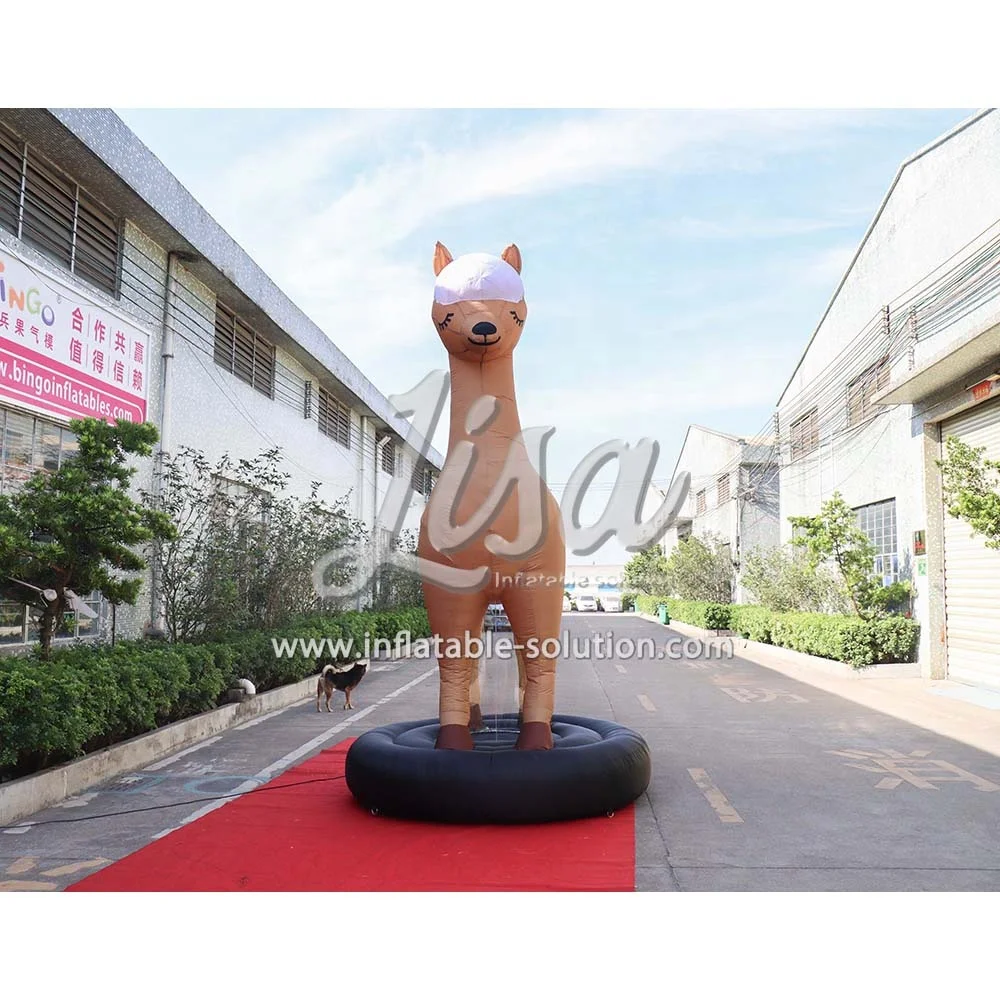 New Design Factory Directed Inflatable Cartoon Inflatable Alpaca for Sale