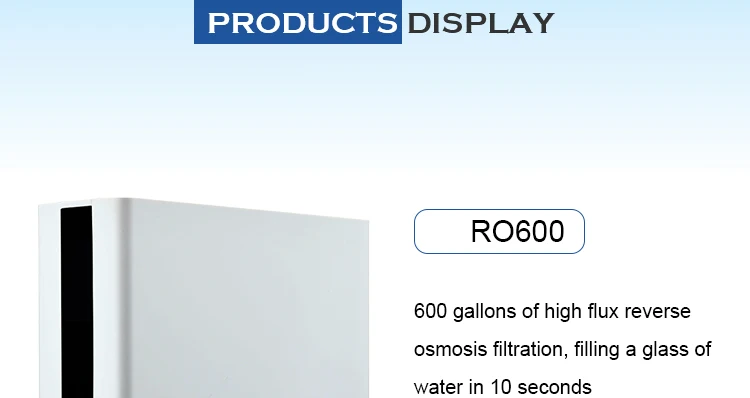 RO600 gallons large-flux household reverse osmosis water purifier undersink pre-filteration manufacture