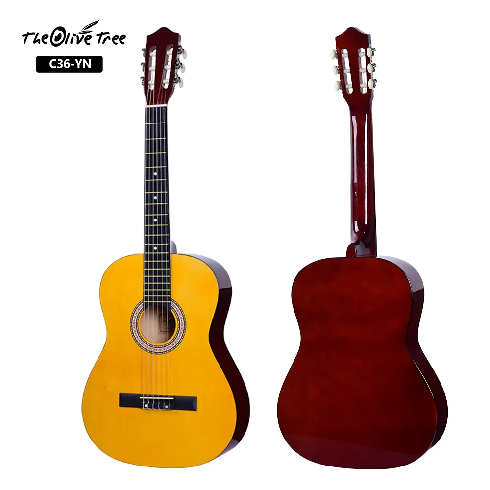 Custom 36 Inch Colorful Nylon Classical Guitar for Students