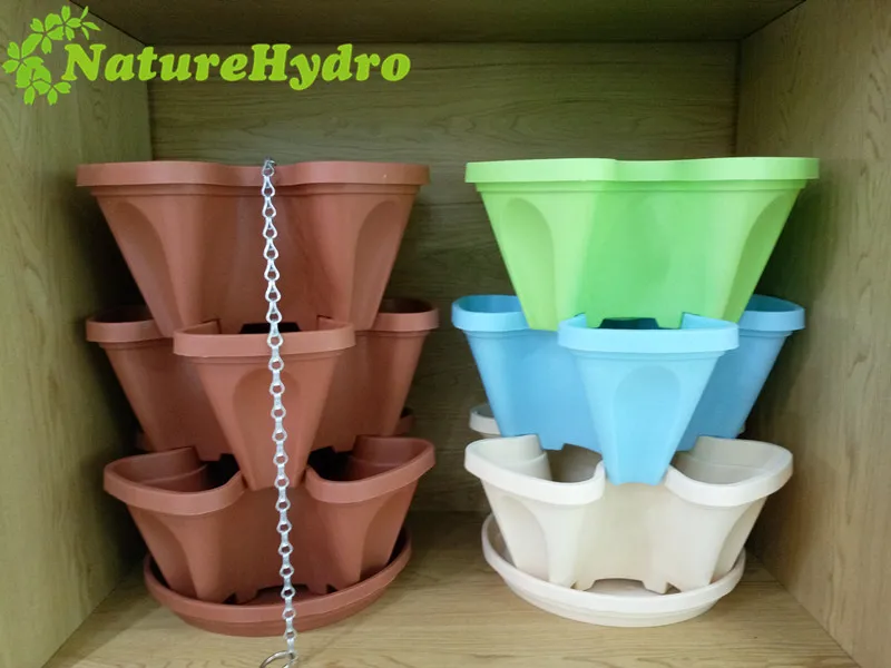 Vertical Garden Tower - Stackable Planters for Indoor & Outdoor