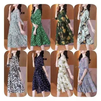 Top Quality Womens Long Dress 2024 Spring Wedding Party Ladies Charming Floral Print Long Sleeve Maxi Dress Gown Vestido