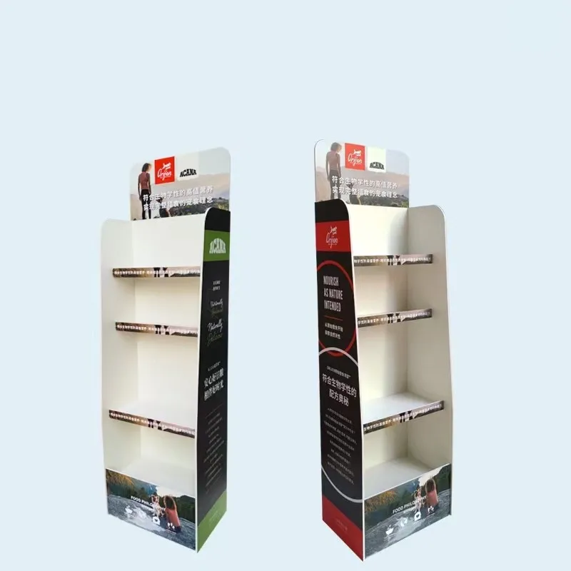 Commercial Custom Cardboard Milk Powder Promotion Floor Display Stand for Advertisement