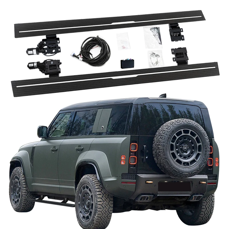 Pedane Laterali In Lega Di Alluminio Per Land Rover Defender L851 4D 110 (2020-2021) - Protezione E Comfort