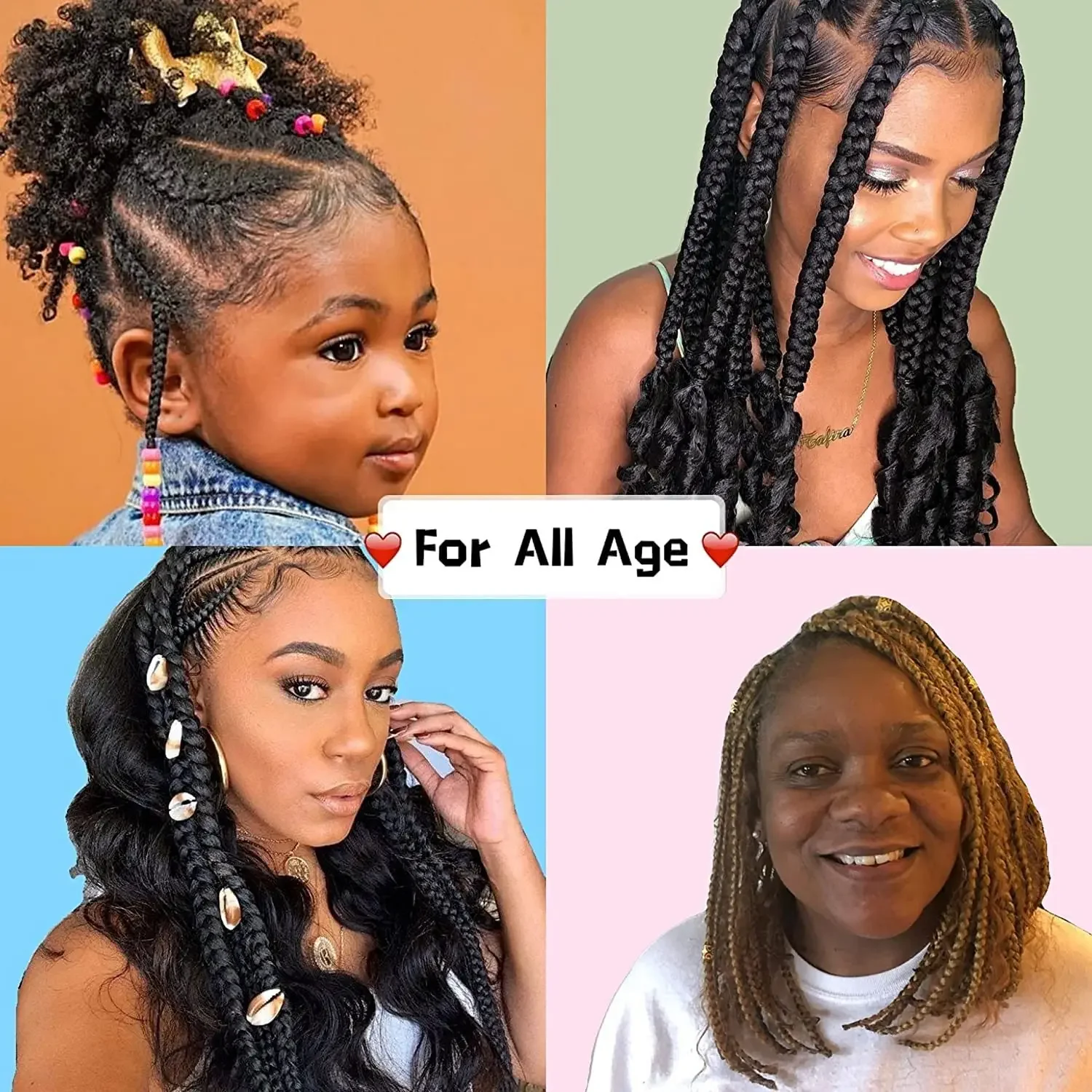 Lot de 3 mèches de cheveux brésiliens naturels ondulés en vrac, sans trame, pour tressage, micro-tresses humides et ondulées, 100 g_voghion.com