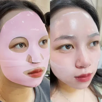 Factory Manufacturer Deep Sleeping Mask Minimizing Lifting Overnight Sheet Hydrogel Pdrn Salmon DNA Bio Pink Collagen Face Mask
