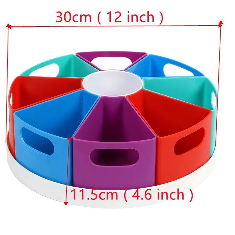 Create A Space Storage Center Lazy Susan Rotating Turntable Stationery