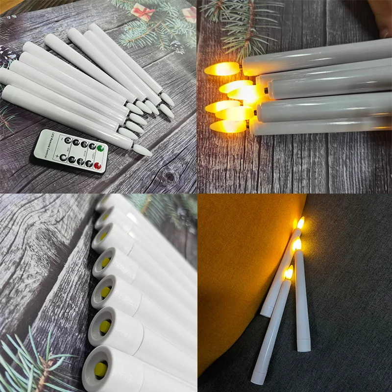 Taper LED Flicker Candle With Timer