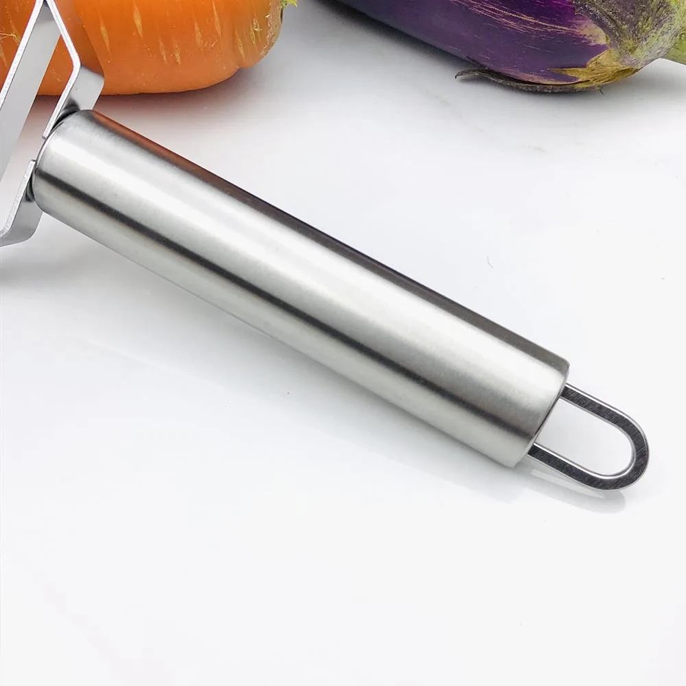 2 In 1 Fruit Vegetable Tools Stainless Steel Potato Carrot Julienne Peeler  Quality Double-sided Blade Peeler