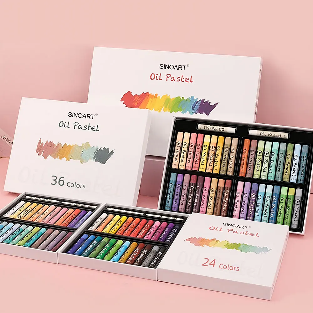 Sinoart Customized Extra Soft Oil Pastels 0.42inx2.73in Highly Opaque ...