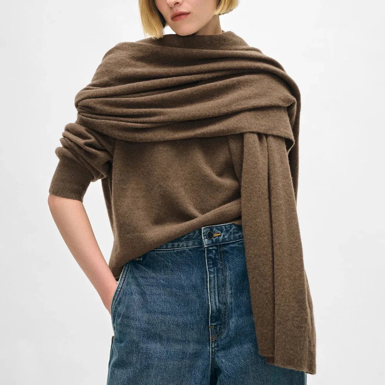 Comfortable and Soft Cashmere Shawl and Scarf for Women Long Style for Autumn and Winter Warmth