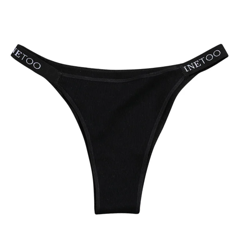 Custom Letter Womens Panties Thong Low Waist Sexy Lingerie Brief Seamless Panty Women Underwear 9364