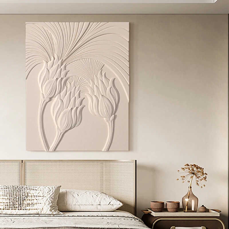 Modern Simple Wall Decoration Painting Handmade Restaurant Mural 3d